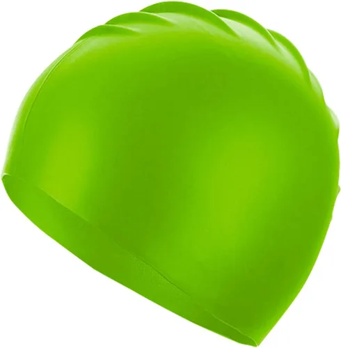 Vista 10 de Uttpll Gorro de natación de silicona impermeable, cómodo gorro de baño, gorro de natación para mujeres y hombres, gorra de baño impermeable