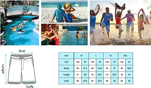 Vista 7 de Pantalones cortos de playa para hombre