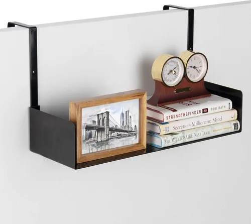 Vista 5 de Wallniture Bali - Estantería colgante para cubículo y organizador de escritorio de oficina en casa, negro, metal