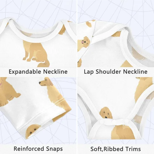 Vista 4 de vvfelixl Body de bebé negro Pug blanco manga larga algodón ropa de bebé para niños niñas 0-24 meses