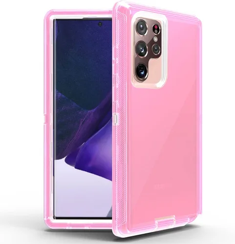 Vista 10 de Funda protectora 3 en 1 para Samsung Galaxy S22 Ultra, probada contra caídas militares, funda protectora resistente a prueba de golpes para Galaxy