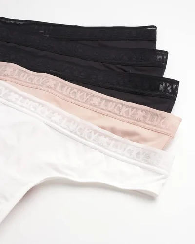 Vista 3 de Lucky Brand Ropa interior para mujer, paquete de 10 bragas de microfibra (S-XL)