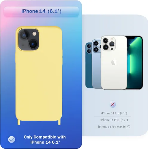 Vista 164 de Funda compatible con iPhone 8 Plus, iPhone 7 Plus/6 Plus/6S Plus con cordón, funda cruzada para iPhone con correa ajustable de silicona para iPhone