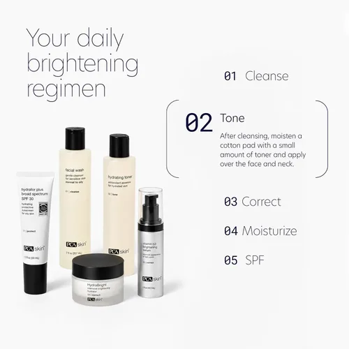 Vista 6 de PCA SKIN Hydrating Face Toner - Alcohol-Free Moisturizing Antioxidant Facial Treatment to Purify Pores, Alcohol-Free & Non-Comedogenic Formula