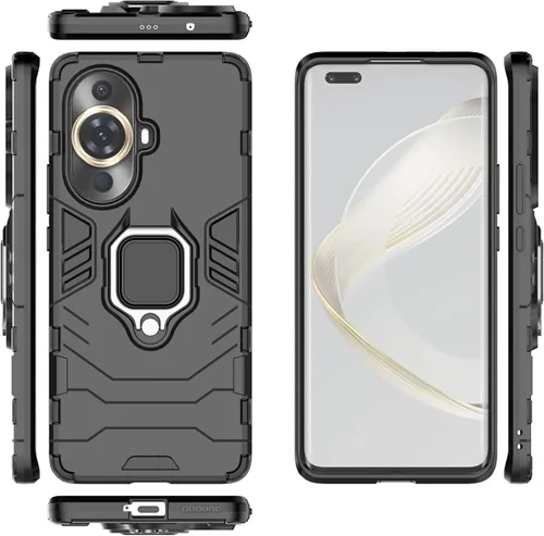 Vista 24 de Funda para Xiaomi Redmi Note 12S 4G Caso,Soporte de montaje magnético para coche Funda Shell para Xiaomi Redmi Note 12S 4G Caso Azul