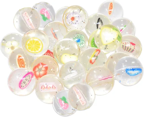 Vista 11 de Kiddie Play 25 Bouncy Balls for Kids Party Favors Bouncy Ball 27mm Superball Small Rubber Balls for Kids