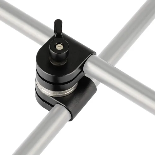 Vista 2 de CAMVATE Adaptador de doble varilla ajustable de 0.591 in con roseta - 2008