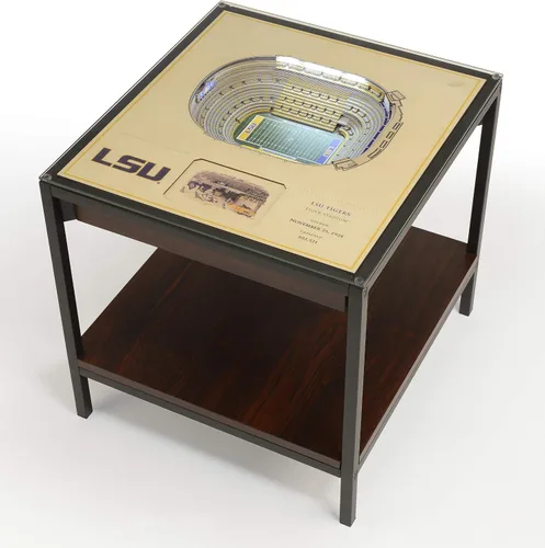 Vista 8 de YouTheFan NCAA - Mesa auxiliar iluminada StadiumView de 25 capas