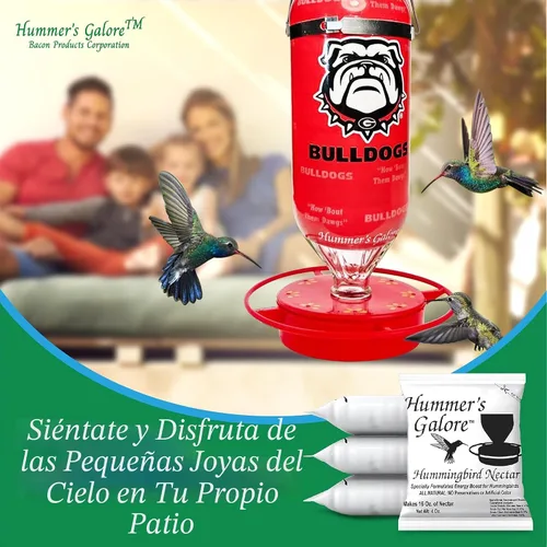Vista 3 de Hummer's Galore Alimento para colibríes, néctar de colibrí listo para mezclar, fórmula colectora de néctar totalmente natural, sin conservantes ni