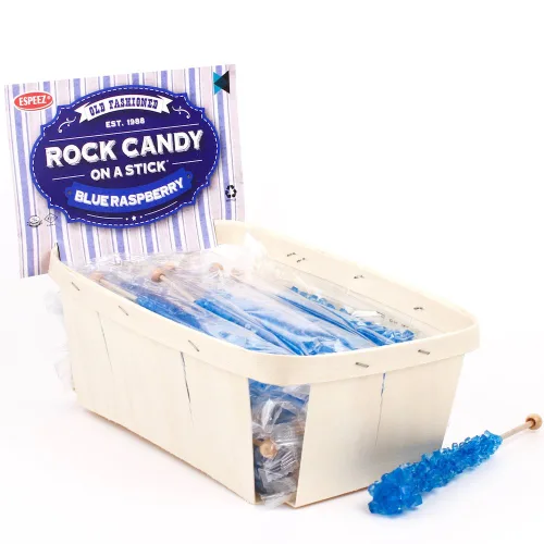 Vista 37 de Palitos de caramelo de roca extragrandes: 12 paletas de cereza rosa – envueltas individualmente – Palitos de caramelo de roca de cristal