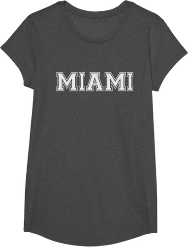 Vista 75 de Camiseta de regalo deportiva estilo universitario Miami Florida, Negro, S