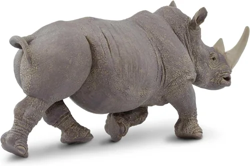 Vista 7 de Safari Ltd. Figura de rinoceronte blanco – Figura detallada de plástico de 12.5 pulgadas – Divertido juguete educativo para niños, niñas y niños a