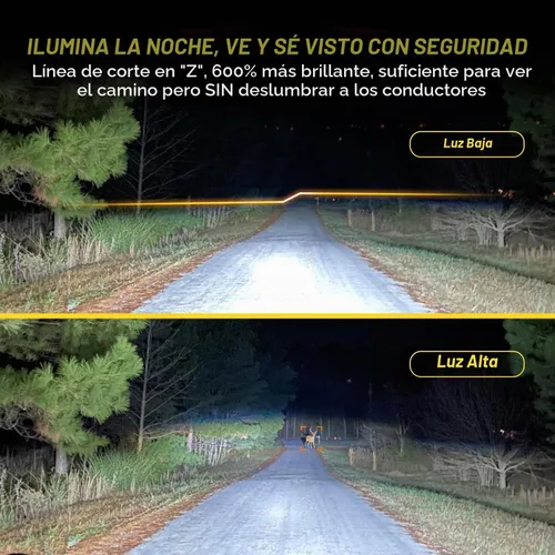 Vista 6 de LED Headlights for 2007-2013 Chevy Silverado 1500&2007-2014 2500 3500 HD 600% brillante reemplazo de montaje de faros con señal de giro secuencial