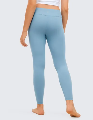 Vista 3 de CRZ YOGA Butterluxe - Leggings deportivos de longitud completa para niñas, pantalones de cintura alta para niños, pantalones de descanso para niñas