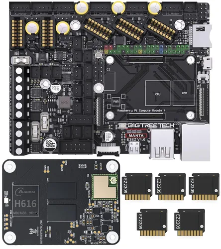 Vista 8 de BIGTREETECH SKR Pro V1.2 32bit Placa de control de alta frecuencia, placa base de impresora 3D, compatible con TMC5160, TMC2209, TMC2130, TFT35 E3