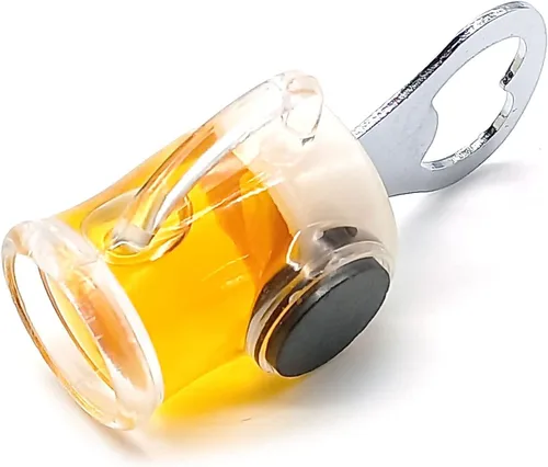 Vista 8 de Abrebotellas con forma de taza de cerveza, práctico abridor de vino de acero inoxidable, accesorios de cocina (forma de taza de cerveza)