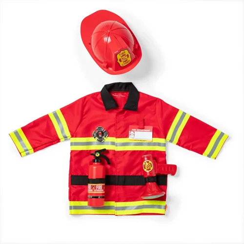 Vista 7 de Melissa & Doug Fire Chief Role Play Costume Dress-Up Set