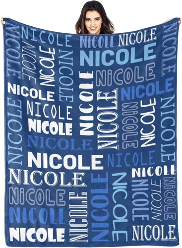 Vista 44 de Dr.TOUGH Mantas personalizadas para niños, mantas y mantas personalizadas con nombre para niños y adultos (color 01, 30 x 40 pulgadas)