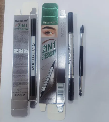 Vista 8 de Bolígrafo de cejas 2 en 1, delineador de cejas de precisión de doble punta con puntas finas, impermeable, 5 colores naturales, herramienta