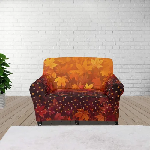 Vista 132 de Horeset Funda elástica para silla con diseño de flores hippie otoñales, funda para sofá, lavable, protección de muebles con espuma antideslizante