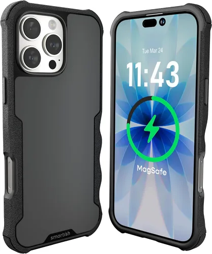Vista 95 de Smartish Funda para iPhone 12 Pro Max Armor - Gripzilla [resistente + protectora] Funda de agarre delgada y resistente - Black Tie Affair
