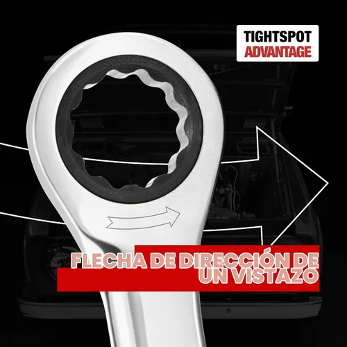 Vista 4 de Jaeger Llave de trinquete combinada de 1 pulgada, 89 dientes, cromo vanadio, SAE