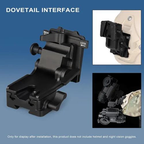 Vista 7 de Gafas de visión nocturna NVG montaje casco de metal sistema de interfaz completamente modular para PVS14/PVS18/PVS15/PVS7