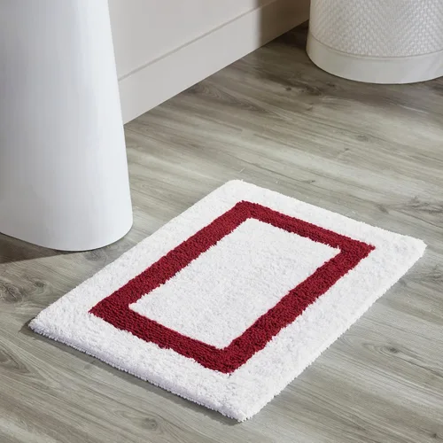 Vista 74 de Better Trends - Alfombra de baño 100% algodón reversible, altamente absorbente y lavable a máquina, suave, tapete de ducha para piso de baño
