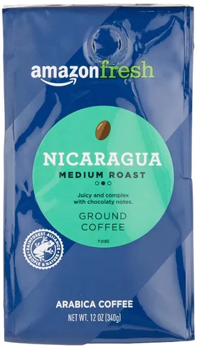 Vista 9 de Amazon Fresh, Café molido de Nicaragua, tostado medio, 12 onzas