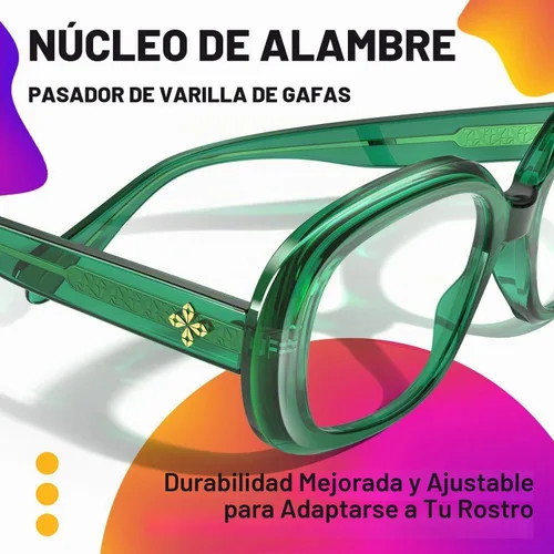 Vista 4 de VISOONE Chunky Oversized Blue Light Blocking Glasses for Women Men Lavinia