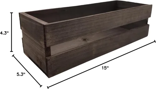 Vista 7 de Juego de 3 cajas de madera para manualidades Anidadas, cajones de madera para decorar, cajas de madera para manualidades, cajón de madera