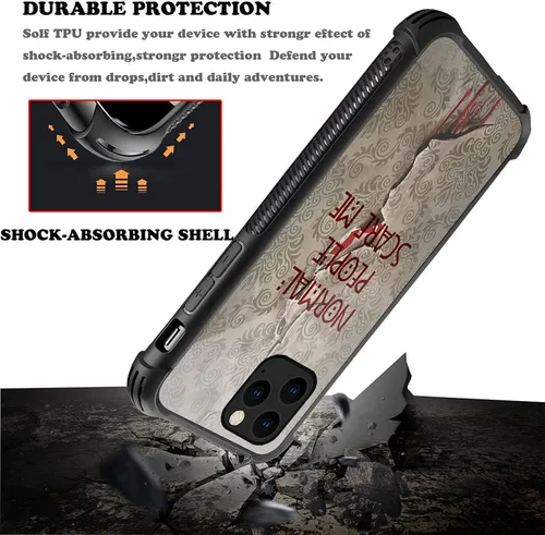 Vista 4 de CARLOCA Funda compatible con iPhone 13 Mini, diseño gráfico de American Horror Story, a prueba de golpes, antiarañazos, de acrílico duro para iPhone