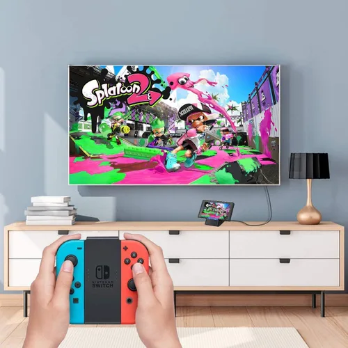 Vista 7 de Switch Dock para Nintendo Switch y Switch OLED versión mejorada Dock portátil Nintendo Switch Dock Base de repuesto Nintendo Switch Estación