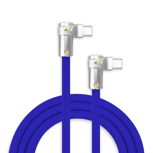 Vista 17 de chubbycable FlexElbow - Cable de carga rápida de 90 grados y 240 W, cable USB C en ángulo recto, cable de carga de silicona compatible con iPhone