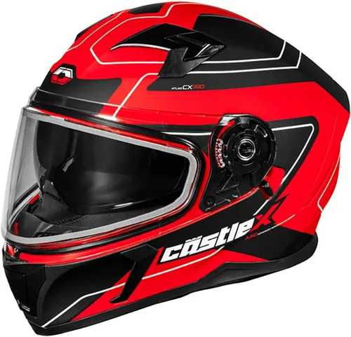 Vista 4 de Casco integral para nieve Castle X CX390 (negro mate - pequeño)