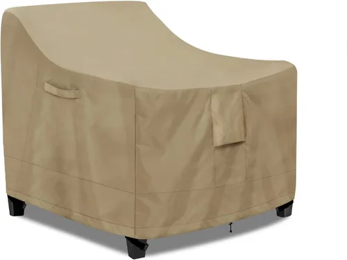 Vista 10 de PureFit Fundas para sillas de exterior, impermeables, para muebles de patio Negro