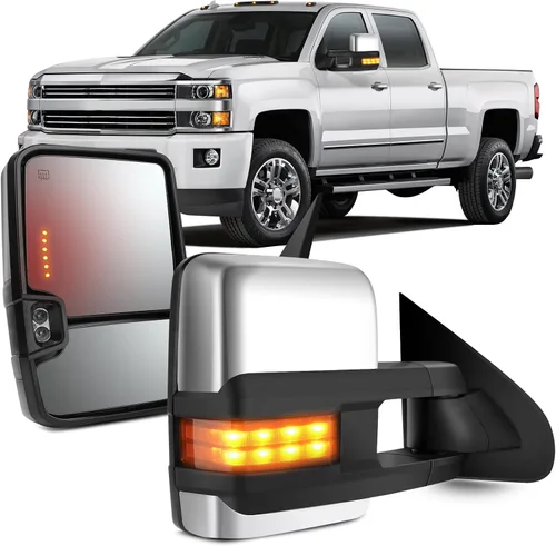 Vista 8 de OCPTY Espejos de remolque sin calefacción, para el lado izquierdo del conductor derecho del pasajero, aptos para 1988-2001 para Chevy para Gmc C3500