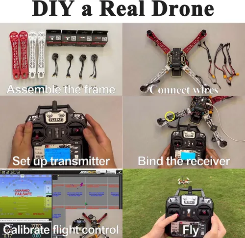 Vista 9 de F450 Drone Frame, 17.717 in Quadcopter Frame Kits con soportes