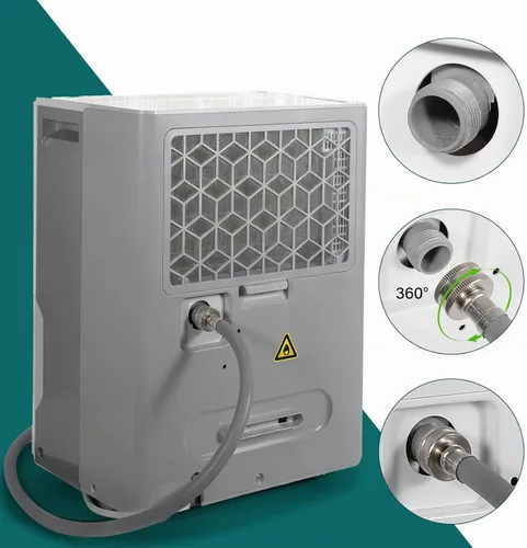 Vista 3 de Manguera deshumidificadora para drenaje de 3/4" FHT, conectores de latón premium (5 pies) Perfectamente compatible con la mayoría de marcas