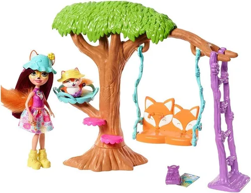 Vista 3 de ENCHANTIMALS PLAYGROUND ADVENTURES PLAYSET + MUÑECA FOX FELICITY & FIGURA FLICK