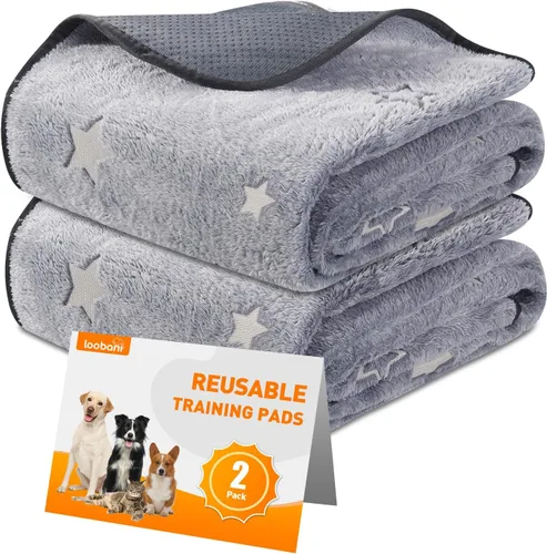 Vista 8 de LOOBANI Almohadillas lavables para orina para perros, almohadillas reutilizables para orina para entrenamiento de perros y cachorros, tapete