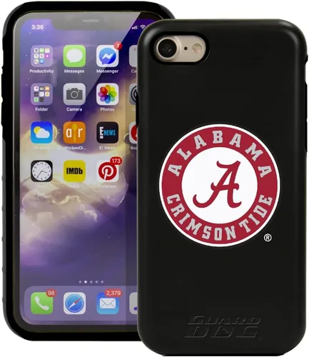 Vista 2 de Guard Dog NCAA - Funda híbrida para iPhone 7/8/SE, color negro