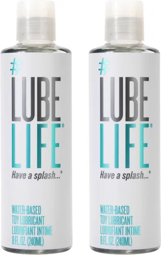 Vista 11 de LubeLife - Lubricante a base de agua, lubricante personal seguro para juguetes para hombres, mujeres y parejas, tamaño de viaje, sin manchas, fácil