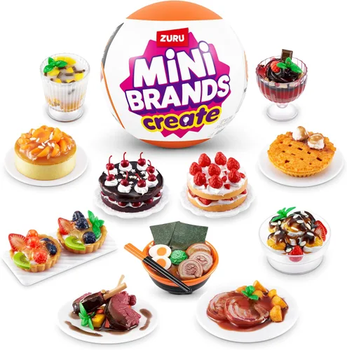 Vista 3 de Master Chef Mini Brands Series 1 (paquete de 2) - Colecciona y crea 11 platos MasterChef, juego de resina de bricolaje, coleccionable no comestible