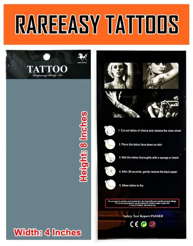 Vista 3 de Tatuajes 2 hojas de tatuaje temporal 3D negro mariposa líneas discontinuas para mujeres hombres espalda baja hombro cuello brazo tatuaje etiqueta