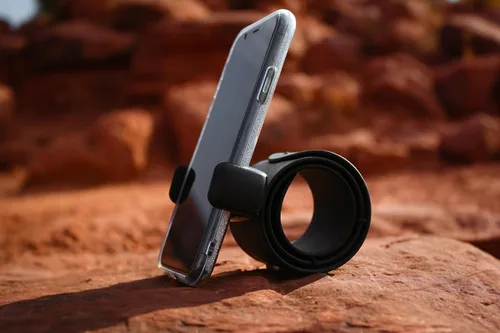 Vista 3 de Selfie Band - Trípode flexible para botella de agua para teléfono, cámara de ventosa flexible y soporte para teléfono para iPhone y Android