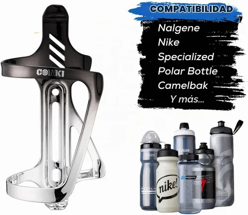 Vista 3 de Corki Cycles - Soporte para botella de agua de aleación de aluminio con carga lateral, soporte para botellas de agua de entrada derecha e izquierda