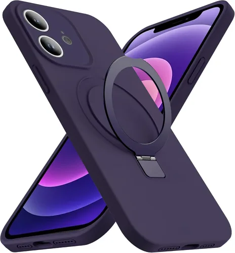 Vista 71 de Funda diseñada para iPhone 11 con soporte magnético invisible Compatible con Mag-Safe, a prueba de caídas de grado militar, a prueba de golpes