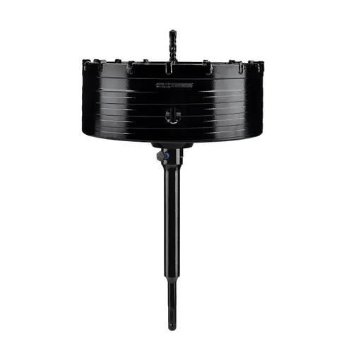 Vista 38 de Mollom Sierra perforadora para hormigón SDS Plus de 8.661 in, cortador de agujeros de alta resistencia con broca de posición central de 4.331 in