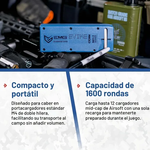 Vista 3 de Evike - Cargador de velocidad EMG Odin M12 Sidewinder con amortiguador de Tierra oscuro